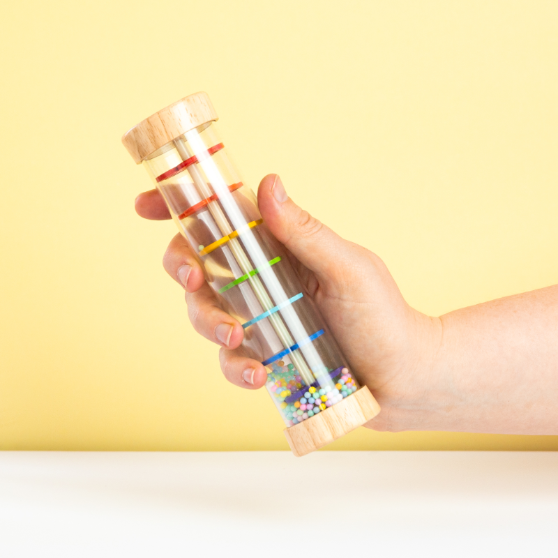 Rainbow Rain Stick Rattle